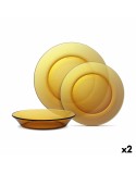 Set di Stoviglie Duralex Lys Ambra 18 Pezzi (2 Unità)