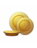 Set di Stoviglie Duralex Lys Ambra 18 Pezzi (2 Unità)
