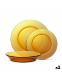 Set di Stoviglie Duralex Lys Ambra 12 Pezzi (2 Unità)