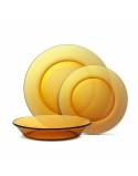 Conjunto de Louça Duralex Lys Âmbar 12 Peças (2 Unidades)