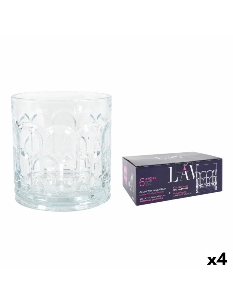 Set di Bicchieri LAV Archie 0,37 L 6 Pezzi (4 Unità)