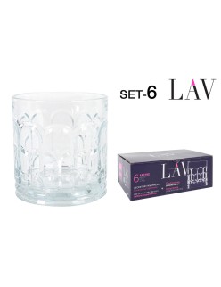 Conjunto de Copos LAV Archie 0,37 L 6 Peças (4 Unidades)