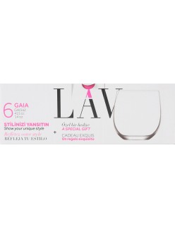 Conjunto de Copos LAV Gaia 415 ml 6 Peças (8 Unidades)