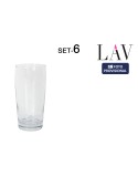 Set di Bicchieri LAV Bardy 6 Pezzi (8 Unità)