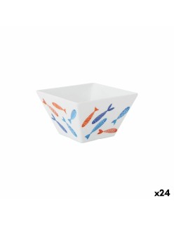 Ciotola per Aperitivi La Mediterránea Pesci 10 x 10 x 6 cm (24 Unità)