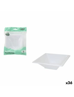 Set da Aperitivo Algon Plastica 250 ml 12 x 12 x 2 cm 6 Pezzi (36 Unità)