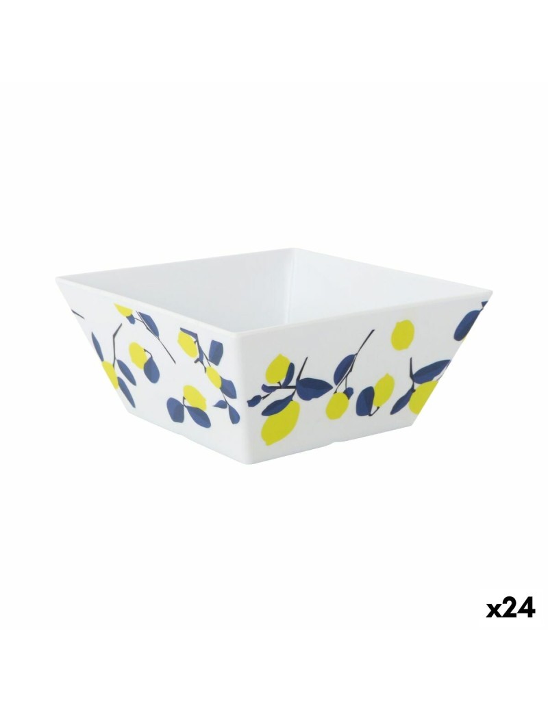 Ciotola per Aperitivi La Mediterránea Limone 18 x 18 x 8 cm (24 Unità)