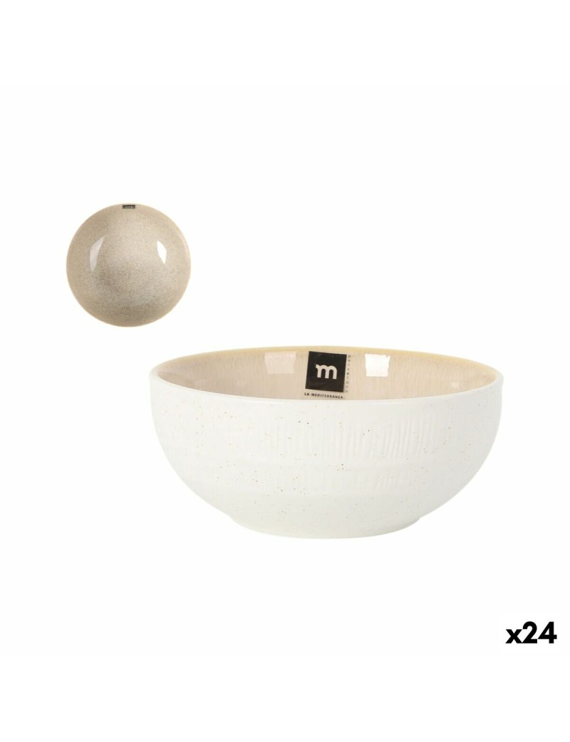 Ciotola La Mediterránea Calobra Beige Ø 15,5 cm (24 Unità)