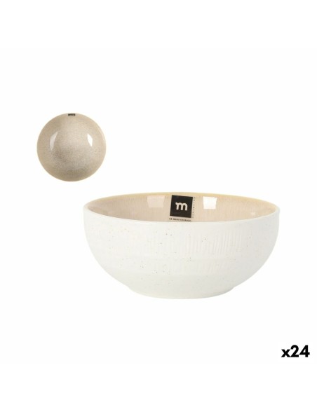 Ciotola La Mediterránea Calobra Beige Ø 15,5 cm (24 Unità)