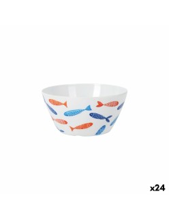 Ciotola per Aperitivi La Mediterránea Pesci 15 x 8 cm (24 Unità)