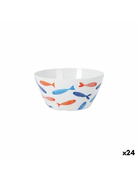 Ciotola per Aperitivi La Mediterránea Pesci 15 x 8 cm (24 Unità)
