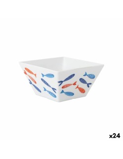 Ciotola per Aperitivi La Mediterránea Pesci 13 x 13 x 7 cm (24 Unità)