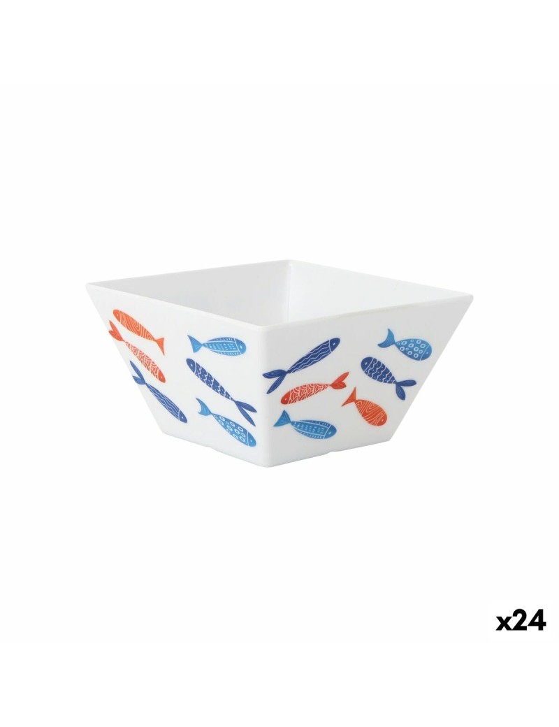 Ciotola per Aperitivi La Mediterránea Pesci 13 x 13 x 7 cm (24 Unità)