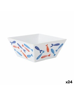 Ciotola per Aperitivi La Mediterránea Pesci 18 x 18 x 8 cm (24 Unità)