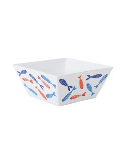 Ciotola per Aperitivi La Mediterránea Pesci 18 x 18 x 8 cm (24 Unità)