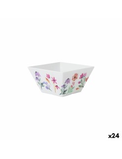 Snack Bowl La Mediterránea Flowers 13 x 13 x 7 cm (24 Units)
