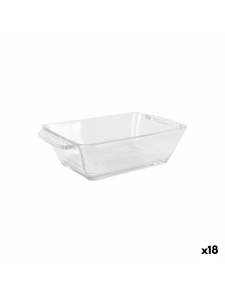 Appetizer Set Arcoglass Anubis Glass Rectangular 4 Pieces (18 Units)