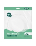 Plate set Algon Plastic 20,5 cm 25 Pieces (12 Units)