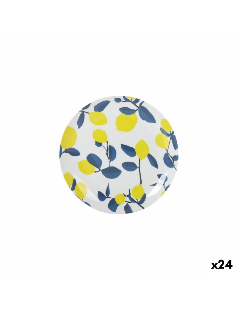 Dessert dish La Mediterránea 20 cm Lemon (24 Units)