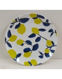 Plato de Postre La Mediterránea 20 cm Limón (24 Unidades)