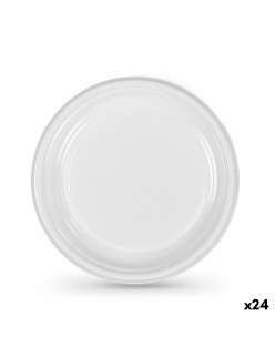 Plate set Algon Plastic 20,5 cm 20,5 x 2 cm 12 Pieces (24 Units)