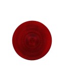 Plato Llano Alfares Alfares Rojo Vidrio Ø 31 cm (6 Unidades)