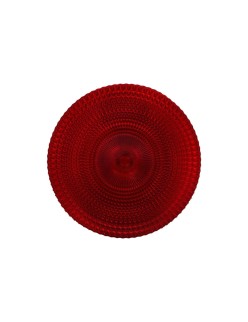 Flat Plate Alfares Alfares Red Glass Ø 31 cm (6 Units)