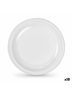 Plate set Algon Plastic 22 cm 22 x 22 x 1,5 cm 10 Pieces (18 Units)