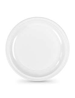 Plate set Algon Plastic 28 cm 3 Pieces (24 Units)