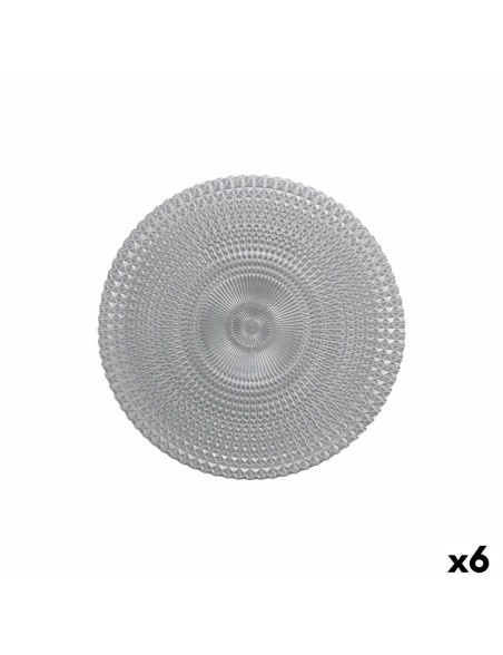 Flat Plate Alfares Alfares Glass Ø 31 cm (6 Units)