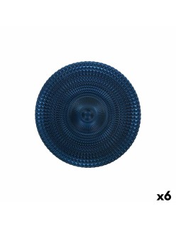 Piatto da pranzo Alfares Alfares Azzurro Vetro Ø 31 cm (6 Unità)