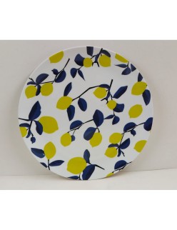 Plato Llano La Mediterránea Limón 25,5 cm (24 Unidades)