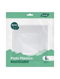 Set di piatti Algon Plastica 18 cm 6 Pezzi (24 Unità)