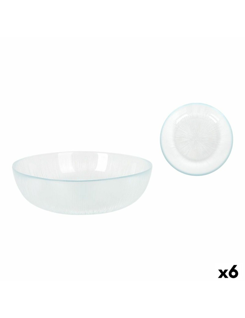 Piatto Fondo La Mediterránea Venezia Vetro Ø 18 cm (6 Unità)