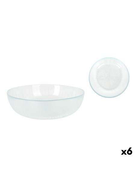 Plato Hondo La Mediterránea Venezia Vidrio Ø 18 cm (6 Unidades)
