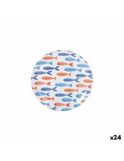 Plato de Postre La Mediterránea 20 cm Peces (24 Unidades)