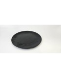 Plato Hondo La Mediterránea Negro 21 x 5,3 cm (24 Unidades)