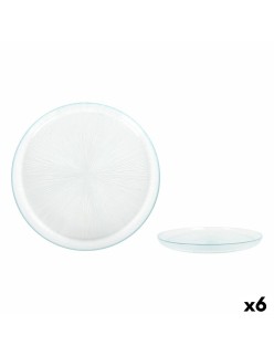 Flat Plate La Mediterránea Venezia Glass Ø 21 cm (6 Units)