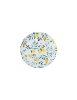 Piatto da Dolce La Mediterránea 20 cm Limone (24 Unità)