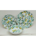 Deep Plate La Mediterránea Lemon 21 x 5,3 cm (24 Units)