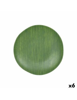 Plato Llano Verde Ø 26 cm (6 Unidades)