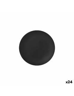 Piatto da Dolce La Mediterránea Nero 20 cm (24 Unità)