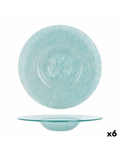 Piatto Fondo Samaritaine Turchese Ø 30 cm (6 Unità)