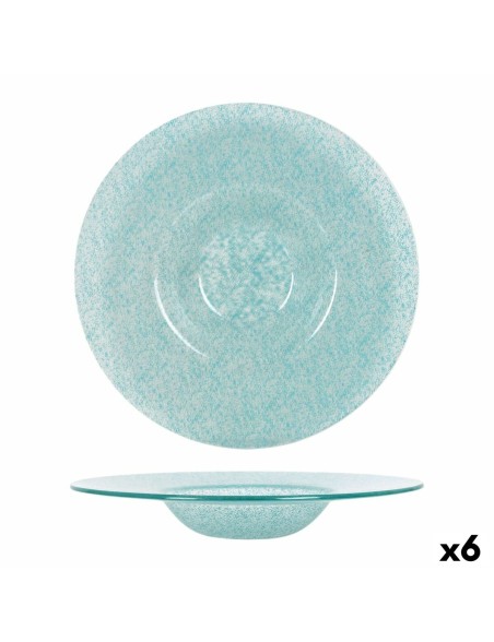 Piatto Fondo Samaritaine Turchese Ø 30 cm (6 Unità)