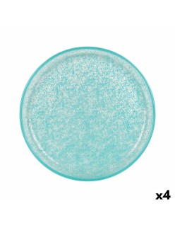 Piatto da pranzo Samaritaine Turchese Ø 19 cm (6 Unità)