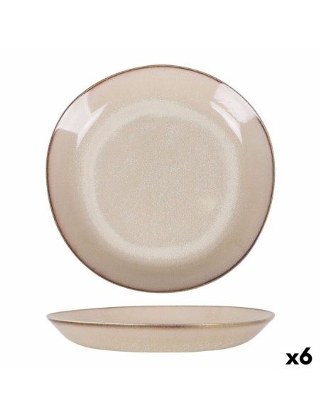Piatto Fondo Duomo Beige Ø 23 cm (6 Unità)