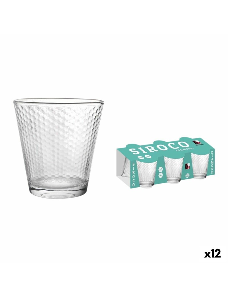 Set di Bicchieri La Mediterránea Siroco diamonds 6 Pezzi (12 Unità)
