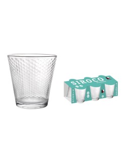 Set di Bicchieri La Mediterránea Siroco diamonds 6 Pezzi (12 Unità)