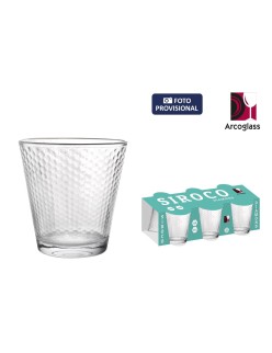 Set di Bicchieri La Mediterránea Siroco diamonds 6 Pezzi (12 Unità)