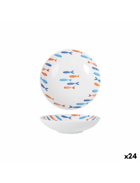 Deep Plate La Mediterránea Fish 21 x 5,3 cm (24 Units)